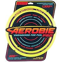 Aerobie Pro Ring Outdoor Flying Disc, 14 inches, Yellow