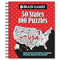 Brain Games - 50 States 100 Puzzles: Explore the USA in Word Searches, Cryptograms, Dot-To-Dots, Anagrams, Trivia, and More! Brain Games - 50 States 100 Puzzles: Explore the USA in Word Searches, Cryptograms, Dot-To-Dots, Anagrams, Trivia, and More! Spiral-bound