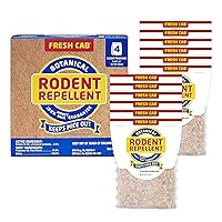 Fresh Cab Botanical Rodent Repellent - Environmentally Friendly, Keeps Mice Out, 12 Scent Pouches