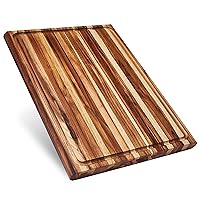 Sonder Los Angeles, XXL Thick Edge Grain Teak Wood Cutting Board for Kitchen with Juice Groove, 23x17x1.5 Charcuterie Wooden Board in Large (Gift Box Included)