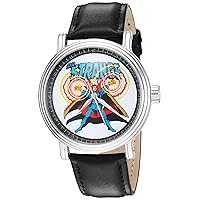 Marvel Men's 'Dr.Strange' Quartz Metal Watch, Color:Black (Model: W002855)