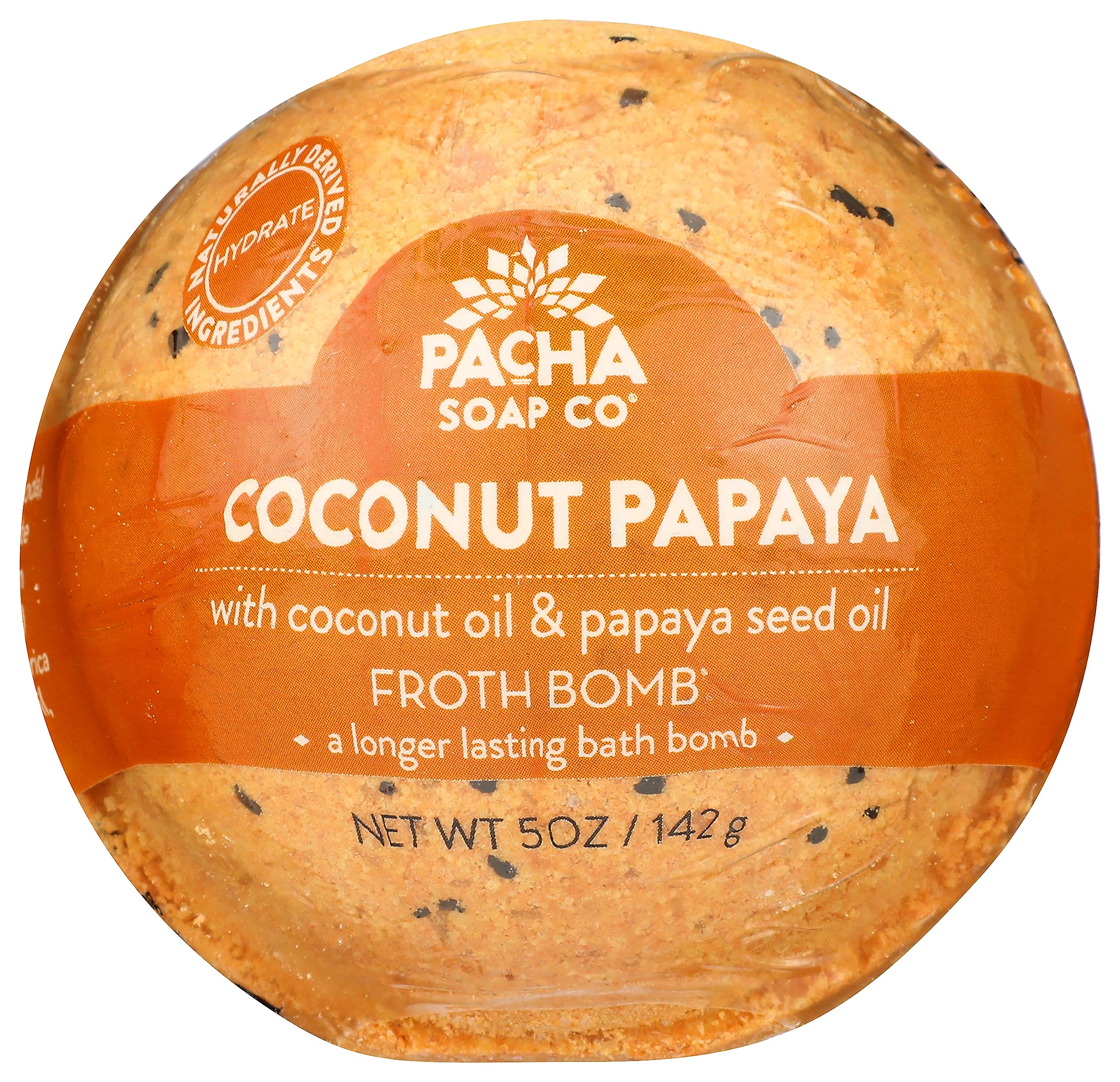 PACHA SOAP Coconut Papaya Froth Bomb, 5 OZ