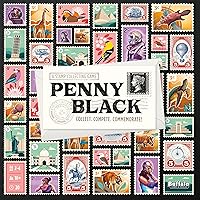 Penny Black - Collect Stamps in a Family Night Board Game - Commemorate Game Night Fun - Stamp Collecting Race to Complete Missions