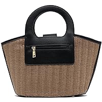 2023SS 121093 Basket Bag, Different Material, Summer Coordination, Trend, Basket, Beach, Fashion,, Braun