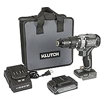 Klutch Hammer Drill/Driver Kit, KLiQ 20 Volt Brushless, 1/2in.