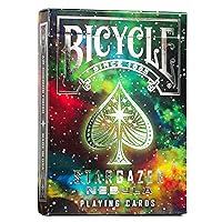 Bicycle Stargazer Nebula Playing Cards, Standard Index, Poker Cards, Space Playing Cards, Premium Playing Cards, Unique Playing Cards, 1 Deck, Black