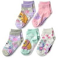 Nickelodeon Girls' Paw Patrol 5 Pack Shorty Socks