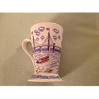David Birch London Pottery Reflections Riverside Bridge Footed Coffee Tea Mug