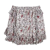 IRO Womens Ruffle Mini Skirt, Multicoloured, 42