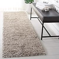 SAFAVIEH Hudson Shag Collection Accent Rug - 2' x 3', Ivory & Grey, Chevron Design, Non-Shedding & Easy Care, 2-inch Thick Ideal for High Traffic Areas in Entryway, Living Room, Bedroom (SGH330A)