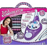 Cool Maker, 2-in-1 KumiKreator, Necklace and Friendship Bracelet Maker Activity Kit, for Ages 8 and Up