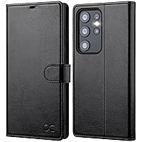 OCASE Compatible with Galaxy S23 Ultra 5G Case Wallet, PU Leather Flip Folio Case with Card Holders RFID Blocking Kickstand [Shockproof TPU Inner Shell] Phone Case 6.8 Inch (2023) - Black