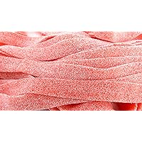 Sour Power Strawberry (approximately 297-count,unwrapped) Belts, 6.6 Pound (Pack of 1), Packaging May Vary