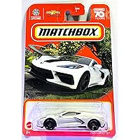 Matchbox - Corvette - 2020 - White - Matchbox 70 Years - 2023 - Mint/NrMint Ships Bubble Wrapped in a Sized Box
