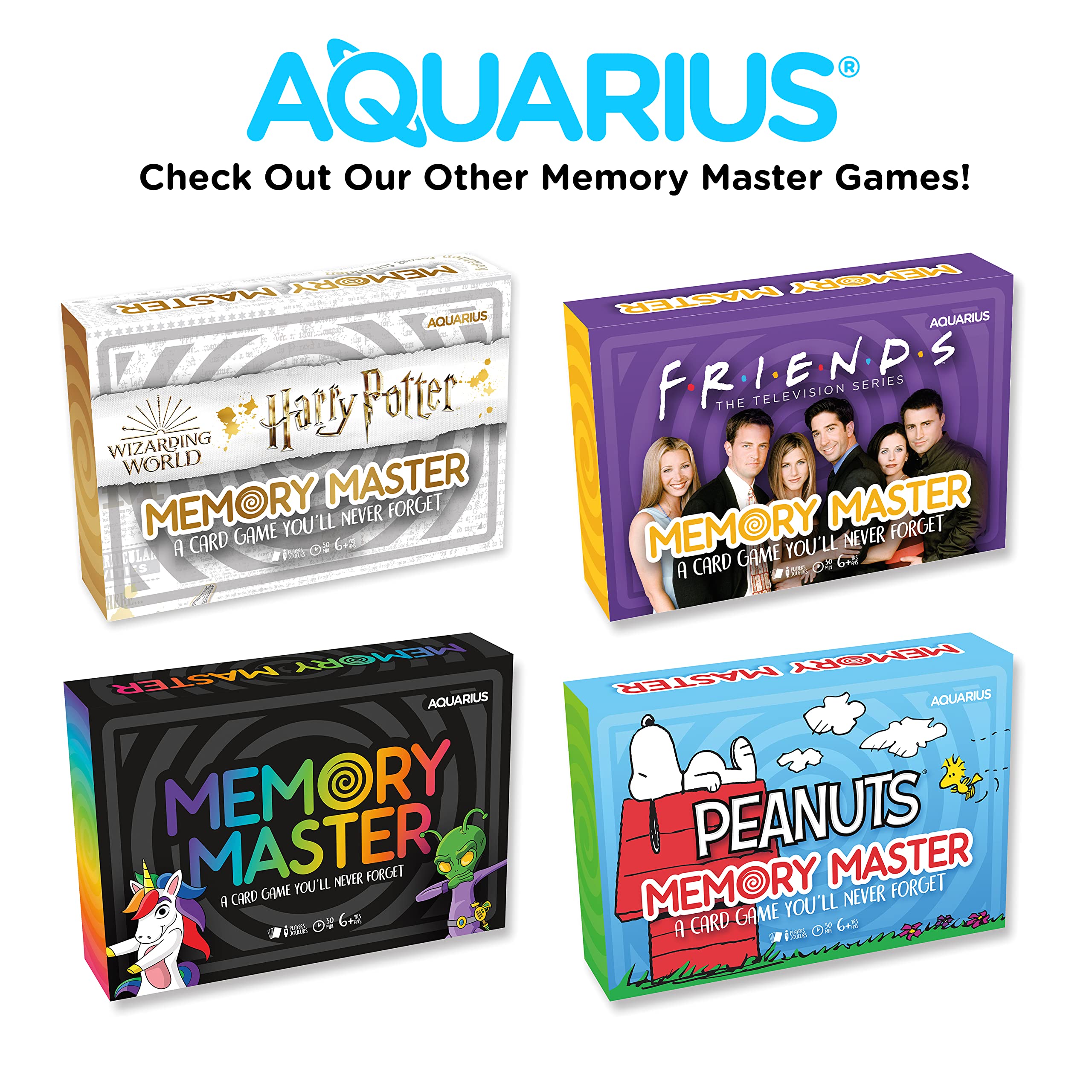 AQUARIUS - Peanuts Charlie Brown Christmas Memory Master Card Game