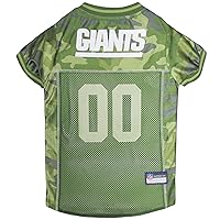 NFL New York Giants Camouflage Dog Jersey, Small. - CAMO PET Jersey Available in 5 Sizes & 32 Teams. Hunting Dog Shirt