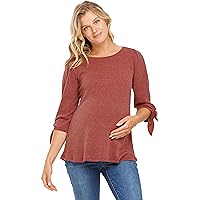 Women's Sweater Textured Rib Maternity Top