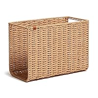 Woven Hanging File Basket, Office Organization Supplies, 1 Count