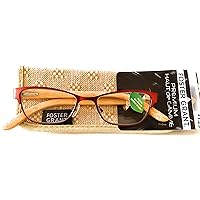 Foster Grant Women's Bamboo Carmel Premium Reading Glasses