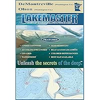 Lakemaster LPMNDMP03-08 Paper Map De Montreville/Olson (Wash)