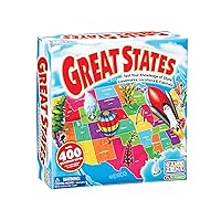 Game Zone Great States - Fun and Educational Geography Game for Ages 7+ - An Engaging Way to Learn about the 50 States with Friends and Family