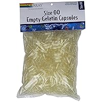 Solaray Empty Gelatin Capsules, Size 00, 1000 Count