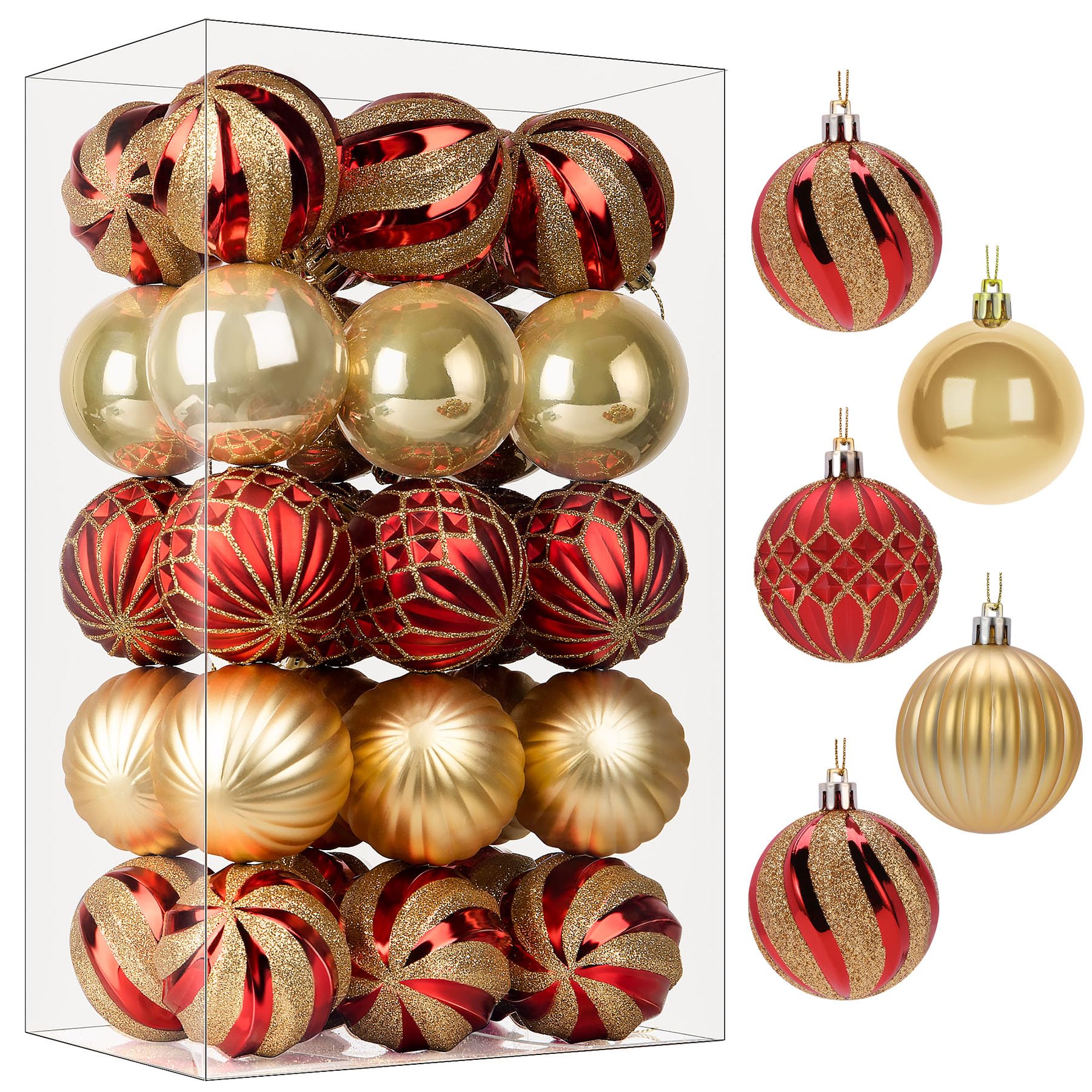 Burgundy and Gold Christmas Decor - The Lilypad Cottage