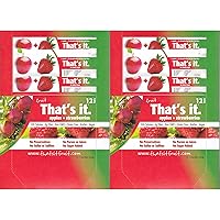 Fruit Bars, Apple and Strawberry, Pack of 24 (2 Cases)