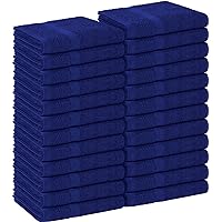 Utopia Towels - Salon Towel, Pack of 24 (Not Bleach Proof, 16x27 Inches) Highly Absorbent Cotton Towels for Hand, Gym, Beauty, Hair, Spa, and Home Hair Care, Royal Blue