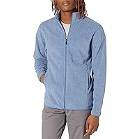 Men's Full-Zip Fleece Jacket (Available in Big & Tall), Blue Heather, Medium