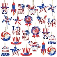 28 Pcs Double Sided Diamond Painting Keychains, 5D Diamond Keychain Kits, Diamond Art Keychains, Diamond Keyring Pendant for Beginners Kids Adults DIY Craft(American Flag)