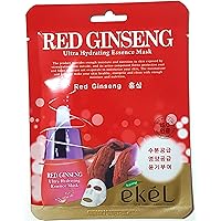 EKEL Korea Cosmetic Skin Care Red Ginseng Hydrating Essence 3D Mask Pack (5pcs)