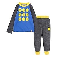 LEGO boys Long Sleeve and Jogger Pants 2-piece Outfit Set
