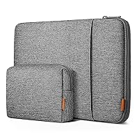 Inateck 13 inch Laptop Sleeve Bag 360° Protection for 13 inch MacBook Air M3/A3113 2024, M2/A2681 M1/A2337, MacBook Pro M2/A2686 M1/A2338 2016-2024, Surface Pro 9/8/7/6/X/5/4/3 with Accesory Bag, Gray