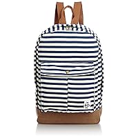 CHUMS(チャムス) Men's Pleated Pocket Day Pack Sweat Canvas, Navy-Natural/Moca