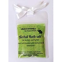 VÉDELA Naturals- Bath Salt | Herbal Bath Salt |Blended with Herbal Tea and botanicals | Hand Made Product | No Machinery Used |Pack of 3 (Tea Tree,Peppermint, Eucalyptus)