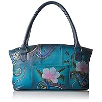Anna by Anuschka Women's Hand-Painted Leather Wide Tote