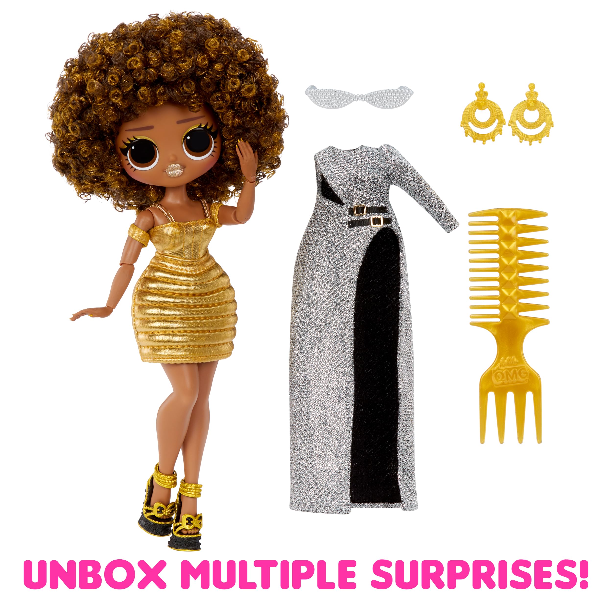 LOL Surprise OMG Royal Bee Fashion Doll with Multiple Surprises Including Transforming Fashions and Fabulous Accessories – Great Gift for Kids Ages 4+