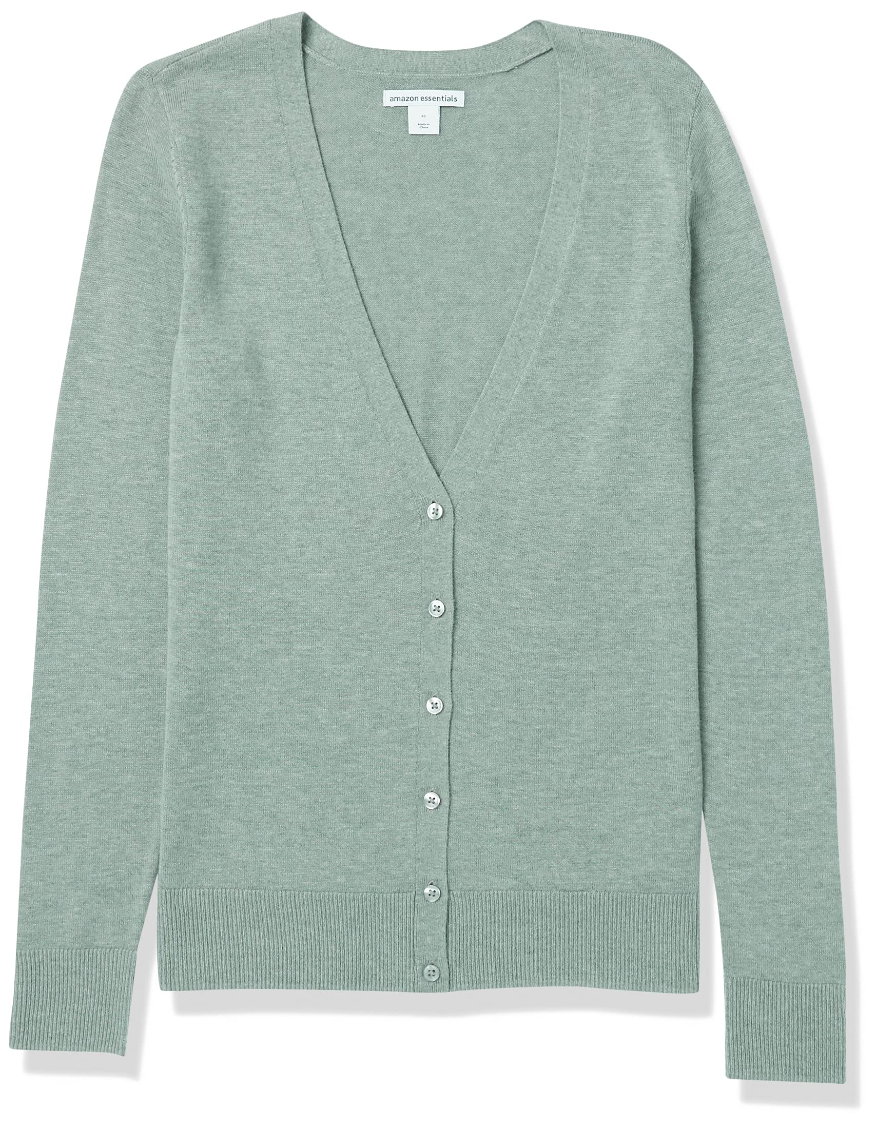 Amazon Essentials Women's Lightweight Vee Cardigan Sweater (Available in Plus Size)