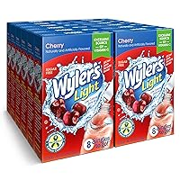 Wyler's Light Singles To Go Powder Packets, Water Drink Mix, Cherry, 96 Single Servings (Pack of 12)