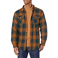 Legendary Whitetails Men's Archer Flannel Thermal Lined Shirt Jacket, Quilted Insulated Plaid Work Outerwear Coat