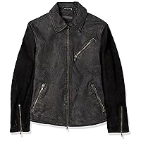 John Varvatos Men's Robert Leather Jacket