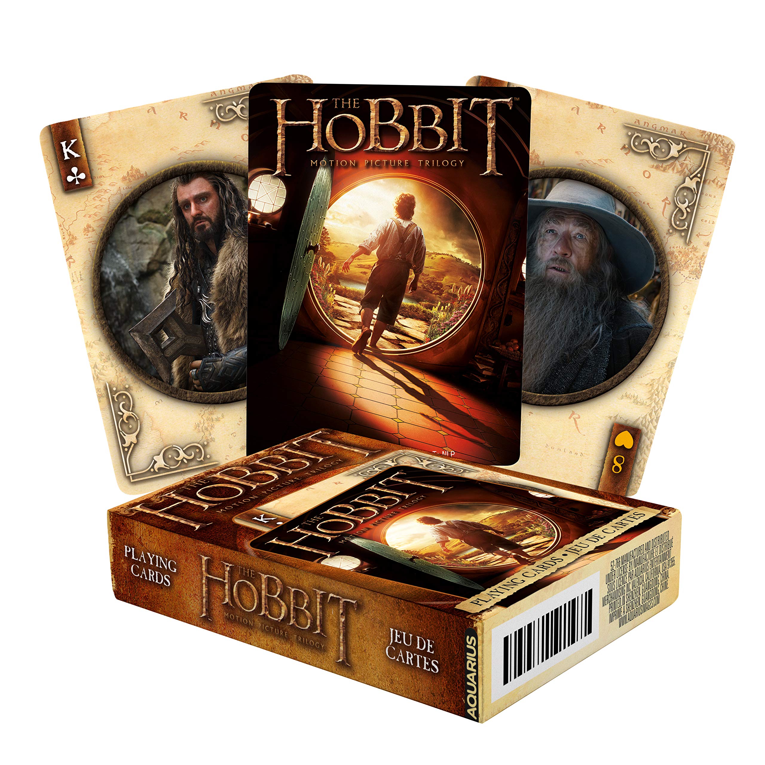 AQUARIUS The Hobbit Playing Cards - The Hobbit Themed Deck of Cards for Your Favorite Card Games - Officially Licensed The Hobbit Merchandise & Collectibles