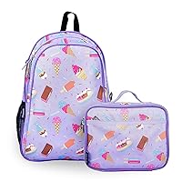 Wildkin 15 Inch Kids Backpack Bundle with Lunch Box Bag (Sweet Dreams)