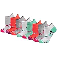 Saucony Women's 8/16 Performance Heel Tab Athletic Socks, Assorted Light (8 Pairs), Medium