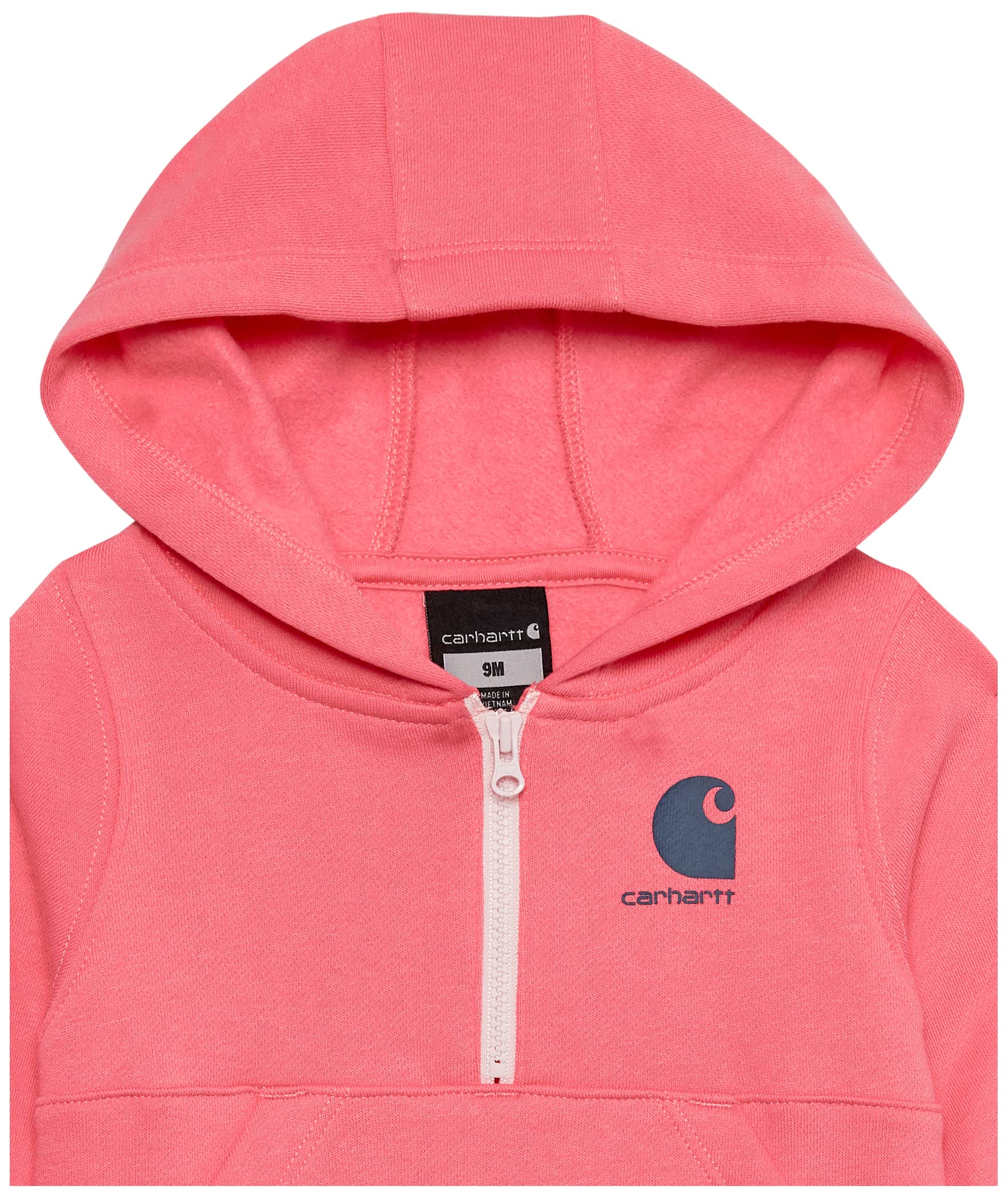Carhartt Girls' Long-Sleeve Half-Zip Hooded Sweatshirt