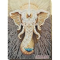 450 White Elephant Abris Art Art canvas 31x cm