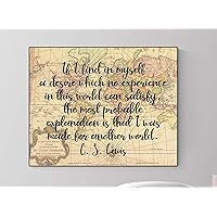 CS Lewis Made For Another World | Art Print (8x10)