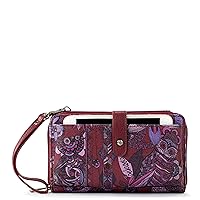 Sakroots Large Smartphone Crossbody Bag in Coated Canvas, Convertible Purse with Detachable Wristlet Strap