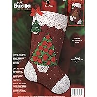 Bucilla Rose Tree Felt Stocking Kit Christmas Stocking Kit